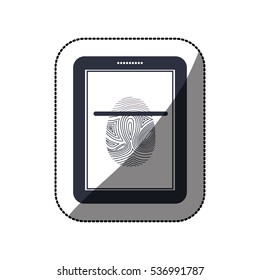Isolated fingerprint and laptop design