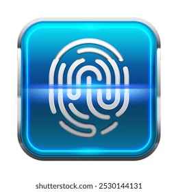 Sinal isolado do scanner de bloqueio de impressão digital