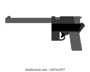 Isolated firearm icon