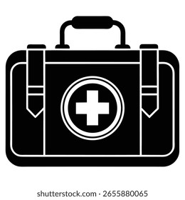 Kit de rescate de emergencia de bomberos aislados sobre fondo blanco
