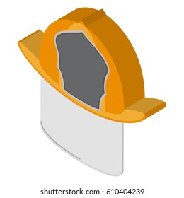 Isolated Fireman helmet on a white background, Vector illustration