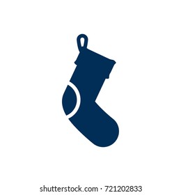 Isolated Fireplace Decoration Icon Symbol On Clean Background. Vector Socks Element In Trendy Style.