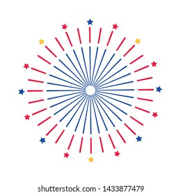 Isolated firework symbol design vector illustration