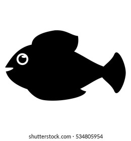 Isolated fish animal cartoon design
