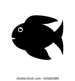 Isolated fish animal cartoon design