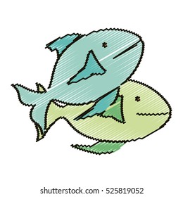 Isolated fish design