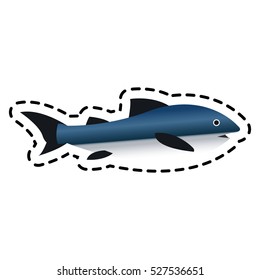 Isolated fish design