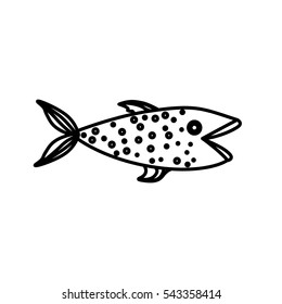Isolated fish design