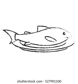 Isolated fish food design