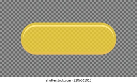 Isolated Fish Oil Capsule Vector