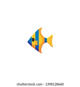 Isolated Fish Vector Icon, Pictogram, Emoji, Emoticon