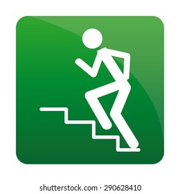 Isolated fitness icon on a colored background. Vector illustration