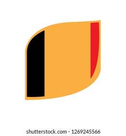 .Isolated flag of Belgium. Vector illustration design