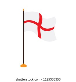 Isolated flag of England