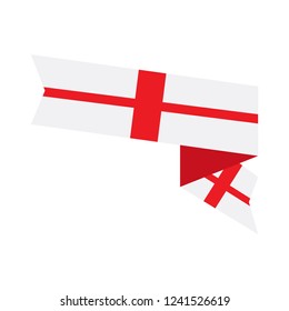 Isolated flag of England. Vector illustration design