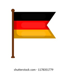 Isolated flag of Germany