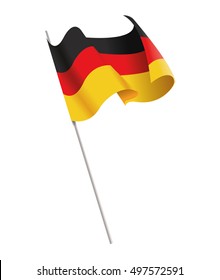 Isolated flag of Germany design