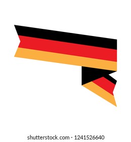 Isolated flag of Germany. Vector illustration design