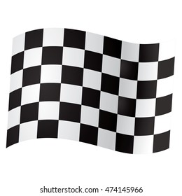 Isolated flag of a Goal, Vector illustration