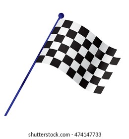 Isolated flag of a Goal, Vector illustration