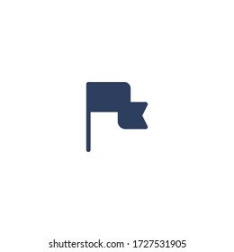 Isolated  Flag Icon, Emoticon, Vector Flat Pictogram
