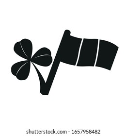 Indicador aislado del icono de Irlanda - Ilustración vectorial