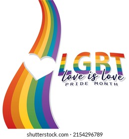 Isolated flag lgbt pride vector illustration