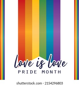 Isolated flag lgbt pride vector illustration