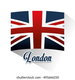 Isolated flag and london design