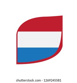Isolated flag of Netherlands. Vector illustration design