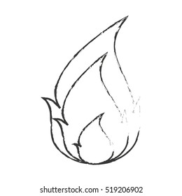 Isolated flame design