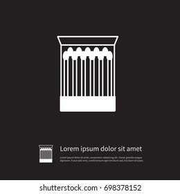 Isolated Flame Icon. Safety Vector Element Can Be Used For Safety, Matches, Powder Design Concept.