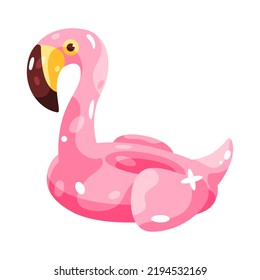 Isolación de flamingo brillante ilustración de vector de playa
