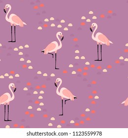 Isolated flamingo pattern.