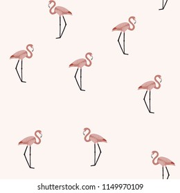 Isolated flamingo pattern.