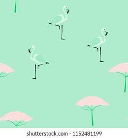 Isolated flamingo pattern.