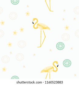 Isolated flamingo pattern.