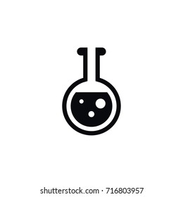 Isolated Flask Icon. Test Tube Vector Element Can Be Used For Flask, Test, Tube Design Concept.