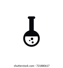 Isolated Flask Icon. Test Tube Vector Element Can Be Used For Poison, Flask, Toxic Design Concept.