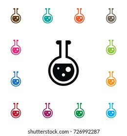 Isolated Flask Icon. Test Tube Vector Element Can Be Used For Flask, Test, Tube Design Concept.