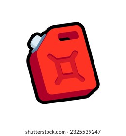 Isolated flat 3d canister icon for game, interface, sticker, app. The sign in a cartoon style for match 3, arcade, rpg. The sprite for craft element in hyper casual mobile game