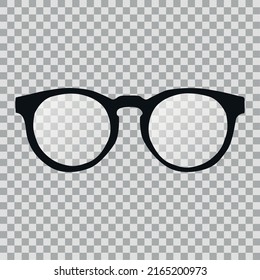 Gafas de marco planas de Boston aisladas