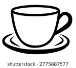 isolated flat design coffee cup