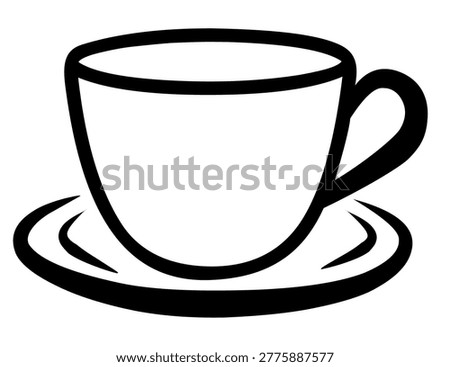isolated flat design coffee cup