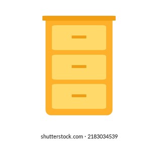 Isolated Flat Illustration Minimalist Wardrobe