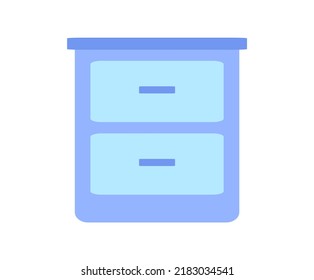 Isolated Flat Illustration Minimalist Wardrobe