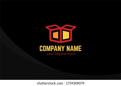 Isolated Flat Logistic Logo Template, For Delivery brand and service delivery company used for icon company, printing, identity shipping, label corporate , express delivery, and many more