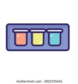 Isolated flat paint jar icon