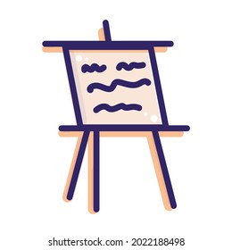 Isolated flat paper board icon