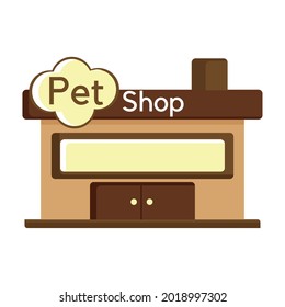Isolated flat pet shop icon
